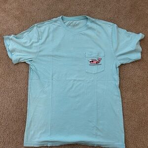 Vineyard Vines Blue Short Sleeve Tee Casual Comfort